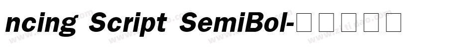 ncing Script SemiBol字体转换